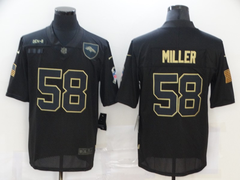 Men's Denver Broncos Von Miller #58 Black Jersey